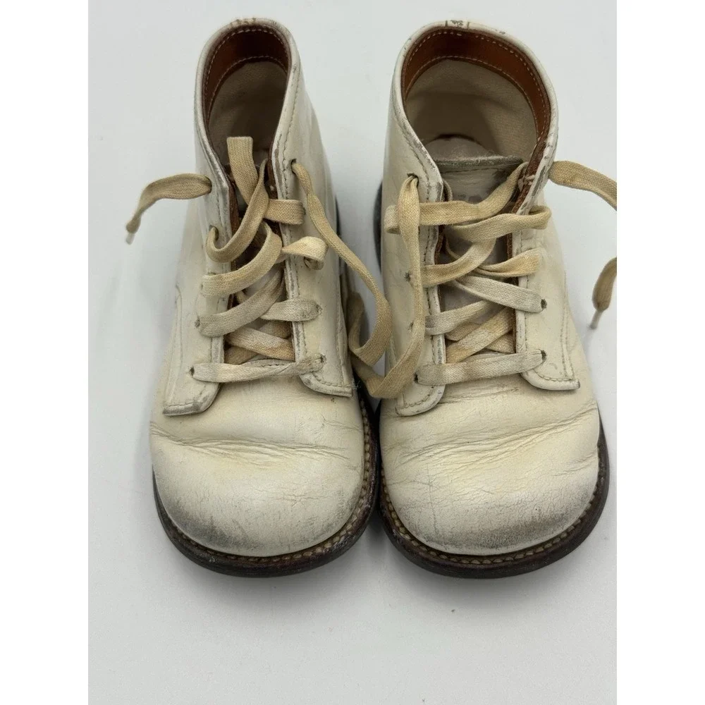 Striderite Pair Of Baby Shoes Leather Vintage Antique Unisex Toddler Infant